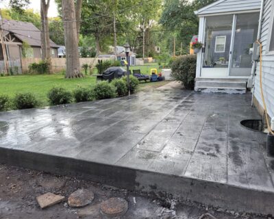 Stamped Concrete and Ash Tones