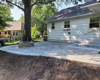 Sidewalk and Patio